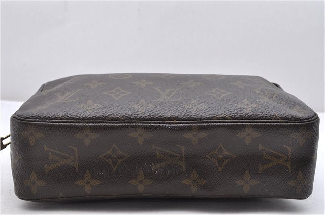 Auth Louis Vuitton Monogram Trousse Toilette 23 Clutch Hand Bag M47524 LV 9912C