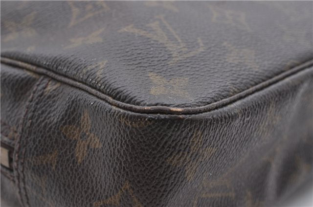 Auth Louis Vuitton Monogram Trousse Toilette 23 Clutch Hand Bag M47524 LV 9912C