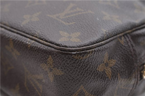 Auth Louis Vuitton Monogram Trousse Toilette 23 Clutch Hand Bag M47524 LV 9912C