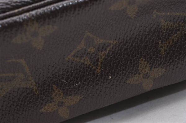 Auth Louis Vuitton Monogram Trousse Toilette 23 Clutch Hand Bag M47524 LV 9912C