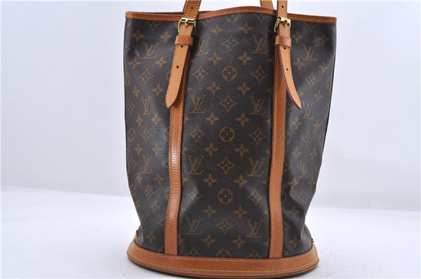 Authentic Louis Vuitton Monogram Bucket GM Shoulder Bag M42236 LV 9913C