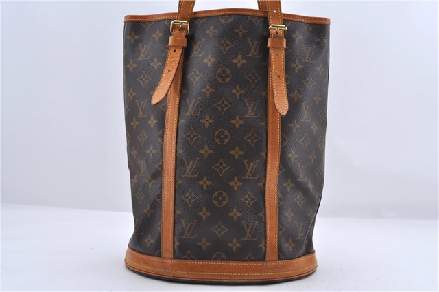 Authentic Louis Vuitton Monogram Bucket GM Shoulder Bag M42236 LV 9913C