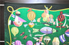 Authentic HERMES Carre 90 Scarf "LES FOLIES DU CIEL" Silk Green 9914E