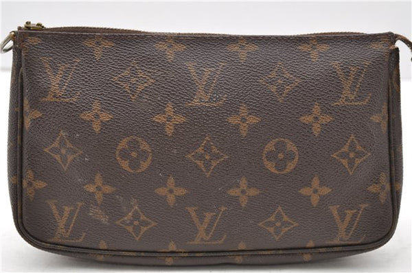 Authentic Louis Vuitton Monogram Pochette Accessoires Pouch M51980 LV Junk 9915C