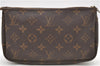 Authentic Louis Vuitton Monogram Pochette Accessoires Pouch M51980 LV Junk 9915C