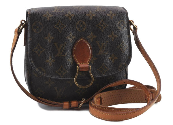 Auth Louis Vuitton Monogram Saint Cloud MM Shoulder Cross Bag M51243 Junk 9916C