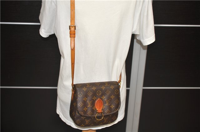 Auth Louis Vuitton Monogram Saint Cloud MM Shoulder Cross Bag M51243 Junk 9916C