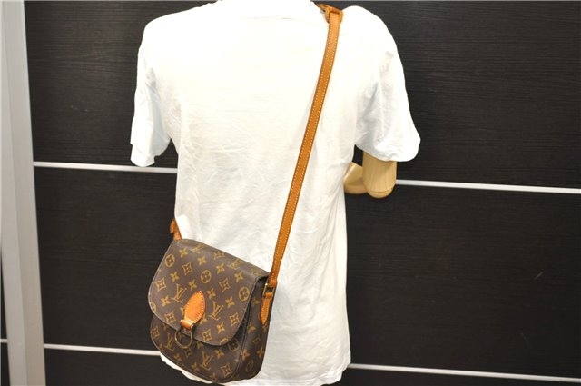 Auth Louis Vuitton Monogram Saint Cloud MM Shoulder Cross Bag M51243 LV 9918C