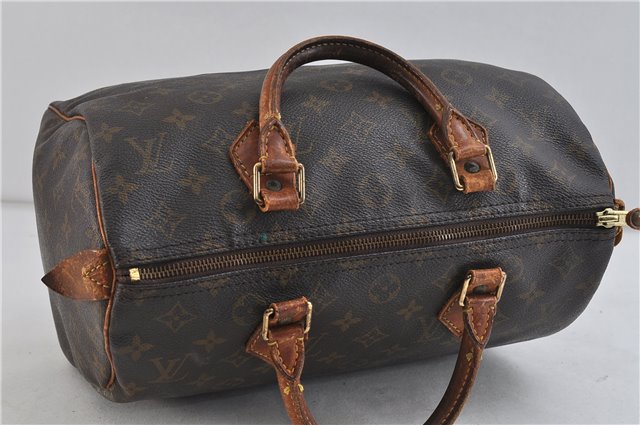 Authentic Louis Vuitton Monogram Speedy 30 Hand Bag Purse M41526 LV 9919C