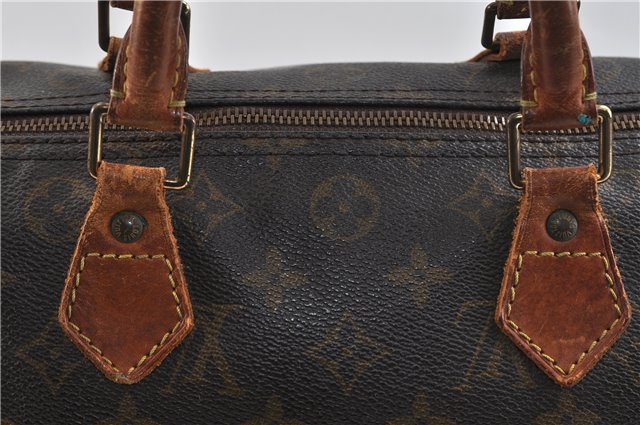 Authentic Louis Vuitton Monogram Speedy 30 Hand Bag Purse M41526 LV 9919C