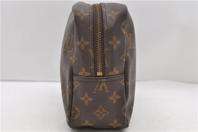 Auth Louis Vuitton Monogram Trousse Toilette 28 Clutch Hand Bag M47522 LV 9920C