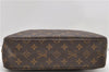 Auth Louis Vuitton Monogram Trousse Toilette 28 Clutch Hand Bag M47522 LV 9920C