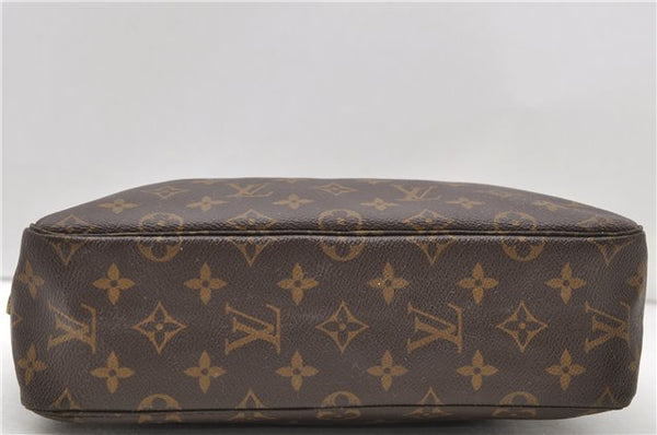 Auth Louis Vuitton Monogram Trousse Toilette 28 Clutch Hand Bag M47522 LV 9920C