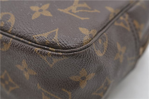 Auth Louis Vuitton Monogram Trousse Toilette 28 Clutch Hand Bag M47522 LV 9920C