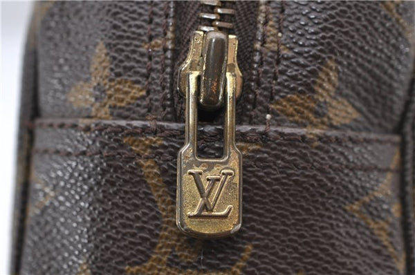 Auth Louis Vuitton Monogram Trousse Toilette 28 Clutch Hand Bag M47522 LV 9920C