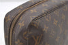 Auth Louis Vuitton Monogram Trousse Toilette 28 Clutch Hand Bag M47522 LV 9920C