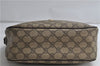 Auth GUCCI Web Sherry Line Shoulder Cross Body Bag GG PVC Leather Brown 9922C