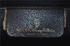 Authentic GUCCI Sherry Line Hand Boston Bag GG PVC Leather Navy Blue 9925C