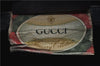 Authentic GUCCI Sherry Line Hand Boston Bag GG PVC Leather Navy Blue 9925C