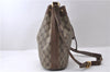Authentic GUCCI Shoulder Bag Purse GG PVC Leather 0011156179 Brown 9927C