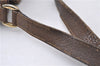 Authentic GUCCI Shoulder Bag Purse GG PVC Leather 0011156179 Brown 9927C