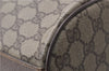 Authentic GUCCI Shoulder Bag Purse GG PVC Leather 0011156179 Brown 9927C