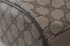 Authentic GUCCI Shoulder Bag Purse GG PVC Leather 0011156179 Brown 9927C
