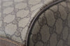 Authentic GUCCI Shoulder Bag Purse GG PVC Leather 0011156179 Brown 9927C