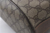 Authentic GUCCI Shoulder Bag Purse GG PVC Leather 0011156179 Brown 9927C