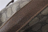Authentic GUCCI Shoulder Bag Purse GG PVC Leather 0011156179 Brown 9927C