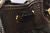 Authentic GUCCI Shoulder Bag Purse GG PVC Leather 0011156179 Brown 9927C
