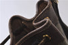 Authentic GUCCI Shoulder Bag Purse GG PVC Leather 0011156179 Brown 9927C