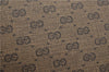 Authentic GUCCI Micro GG PVC Leather Shoulder Cross Body Bag Purse Brown 9931C