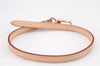 Auth Louis Vuitton Leather Strap For Pochette Accessoires Beige 15.6" LV 9933E