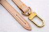 Auth Louis Vuitton Leather Strap For Pochette Accessoires Beige 15.6" LV 9933E