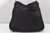 Authentic GUCCI Vintage Bamboo 2Way Shoulder Tote Bag Nylon Leather Black 9936F