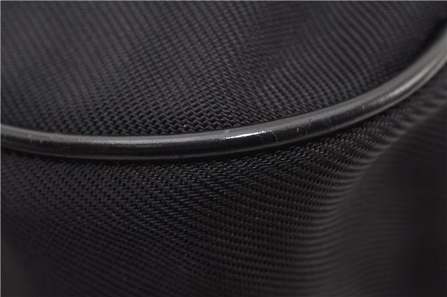 Authentic GUCCI Vintage Bamboo 2Way Shoulder Tote Bag Nylon Leather Black 9936F