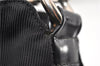 Authentic GUCCI Vintage Bamboo 2Way Shoulder Tote Bag Nylon Leather Black 9936F