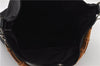 Authentic GUCCI Vintage Bamboo 2Way Shoulder Tote Bag Nylon Leather Black 9936F