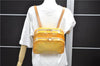 Authentic Louis Vuitton Vernis Murray Backpack Yellow M91038 LV 9938C