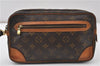 Authentic Louis Vuitton Monogram Marly Dragonne GM M51825 Clutch Hand Bag 9938F