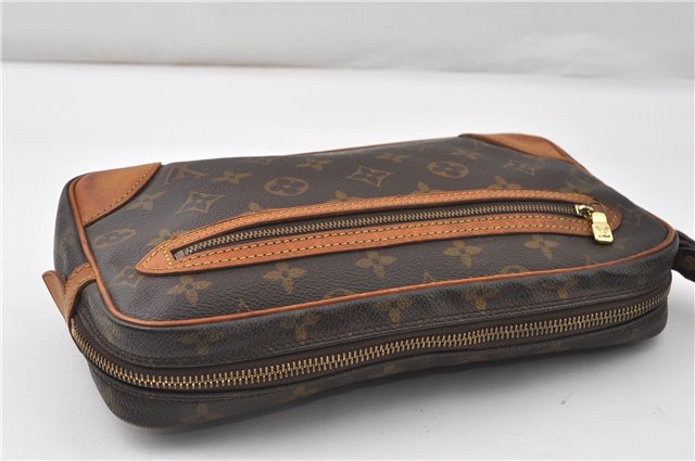 Authentic Louis Vuitton Monogram Marly Dragonne GM M51825 Clutch Hand Bag 9938F