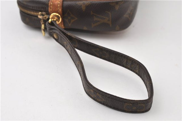 Authentic Louis Vuitton Monogram Marly Dragonne GM M51825 Clutch Hand Bag 9938F