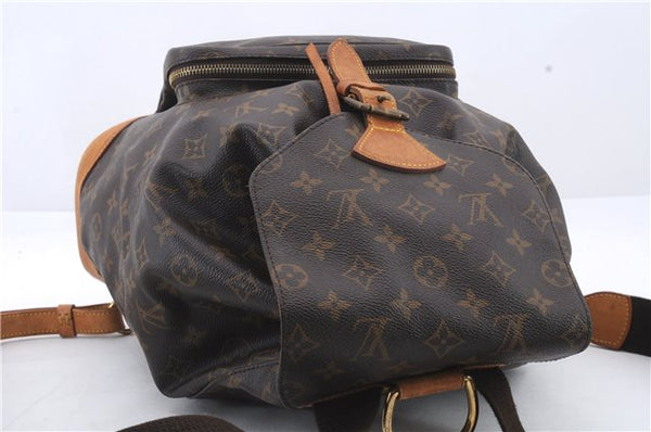 Authentic Louis Vuitton Monogram Montsouris GM Backpack M51135 LV 9939C