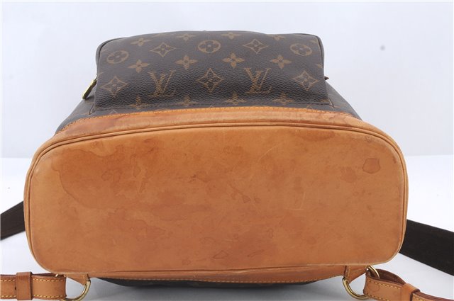 Authentic Louis Vuitton Monogram Montsouris GM Backpack M51135 LV 9939C