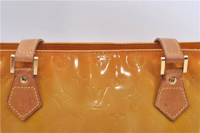 Authentic Louis Vuitton Vernis Houston Shoulder Hand Bag Yellow M91004 LV 9940C