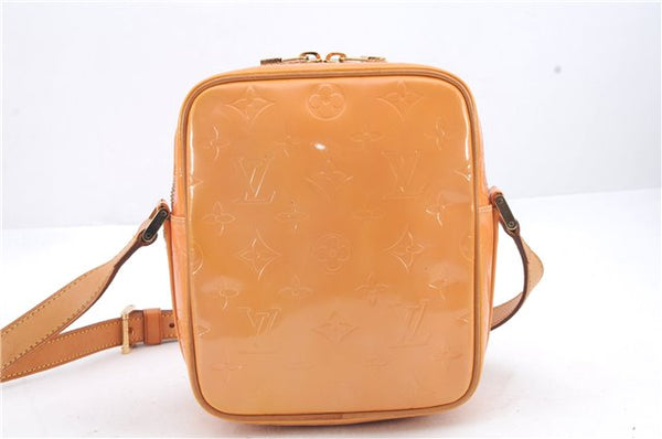 Auth Louis Vuitton Vernis Wooster Shoulder Cross Body Bag Orange M91037 LV 9943C