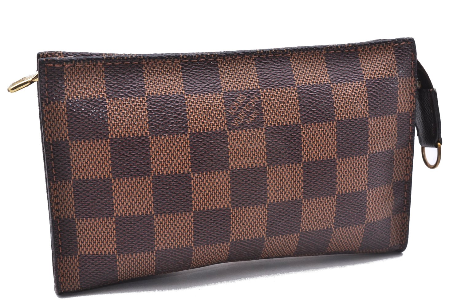 Authentic Louis Vuitton Damier Marais Bucket Pouch Purse Clutch LV 9943E
