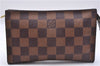 Authentic Louis Vuitton Damier Marais Bucket Pouch Purse Clutch LV 9943E