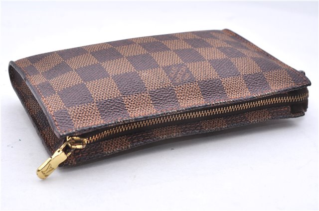 Authentic Louis Vuitton Damier Marais Bucket Pouch Purse Clutch LV 9943E